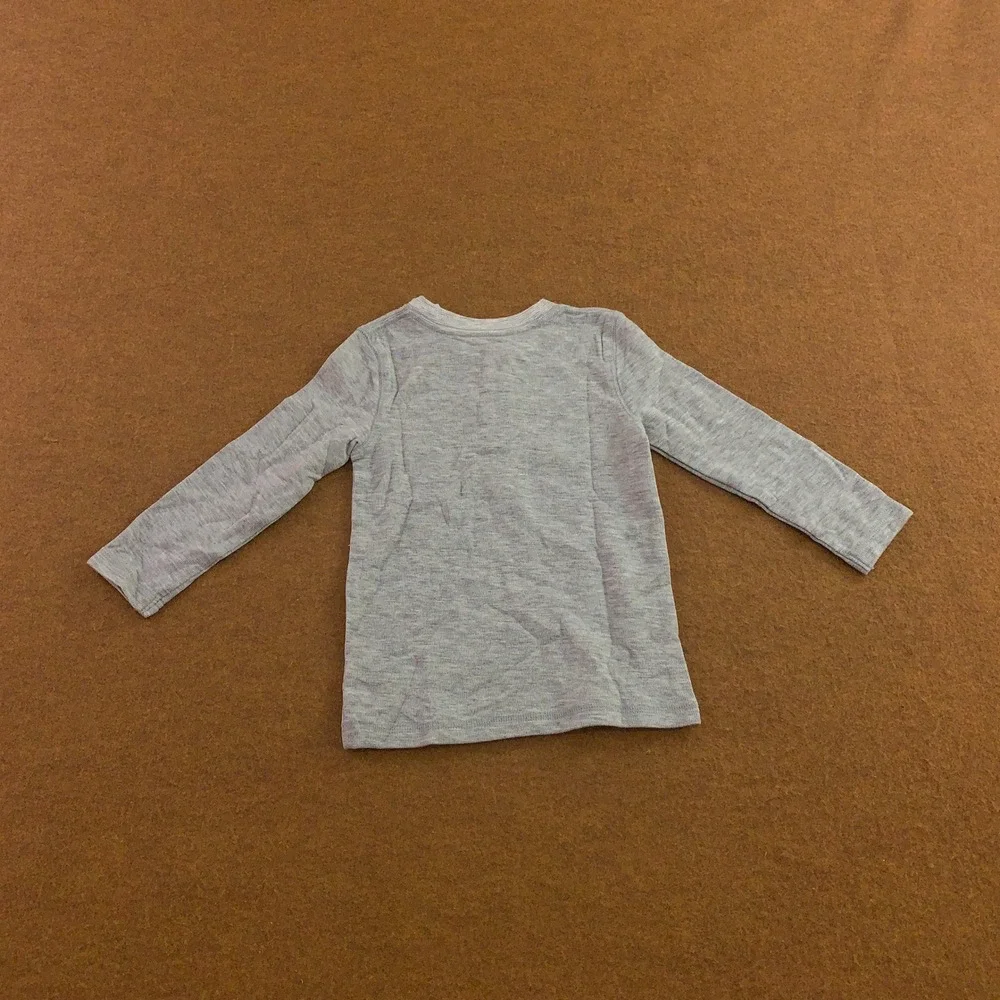 Carter's Cat & Jack Toddler 3T Green Grey Striped Henley Graphic T-Shirt Lot NWT